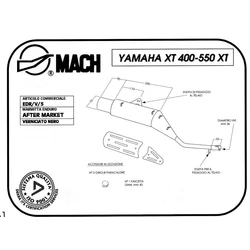 Silencieux EDR XT 400 Noir Silencieux EDR XT 400 Noir