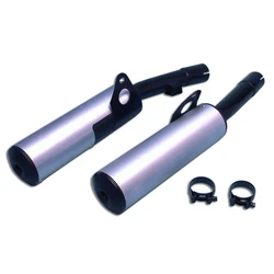 Silencieux Rond GPZ 600 R/GPX 600 R Rond Ø100 Noirs Revêtement Alu Silencieux Rond GPZ 600 R/GPX 600 R Rond Ø100 Noirs Revêtement Alu