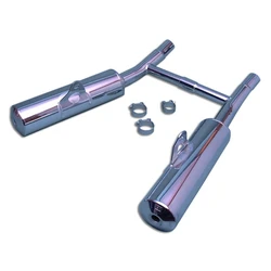 Silencieux Rond EN 500 Ø110 Chromés Silencieux Rond EN 500 Ø110 Chromés