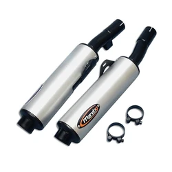 Silencieux Rond GSX 750 F 1990 Rond Ø100 Noirs Revêtement Alu Silencieux Rond GSX 750 F 1990 Rond Ø100 Noirs Revêtement Alu