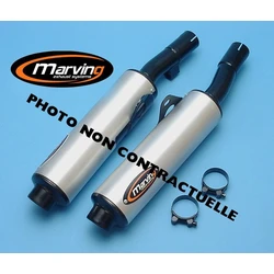 Silencieux Rond GSX 1100 F 1990 Rond Ø100 Noirs Revêtement Alu Silencieux Rond GSX 1100 F 1990 Rond Ø100 Noirs Revêtement Alu