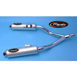 Silencieux Rond TDM 850 Ø100 Chromé Revêtement Alu Silencieux Rond TDM 850 Ø100 Chromé Revêtement Alu