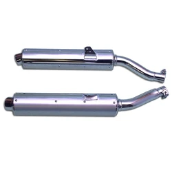 Silencieux Rond TRX 850 1996 Ø100 Chromé Revêtement Alu Silencieux Rond TRX 850 1996 Ø100 Chromé Revêtement Alu