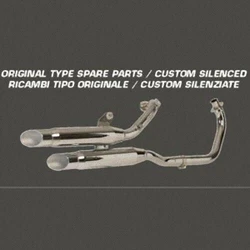 Pot XV125/250 VIRAGO Ligne Complète Custom Silencieux Chromé Pot XV125/250 VIRAGO Ligne Complète Custom Silencieux Chromé