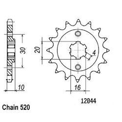 Pignon Cagiva 125 Aletta Oro Pignon Cagiva 125 Aletta Oro
