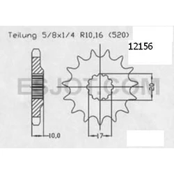 Pignon Hva 125 Wr/Cr 98-99 Pignon Hva 125 Wr/Cr 98-99