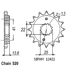 Pignon Xr 650 R 00 01 Pignon Xr 650 R 00 01