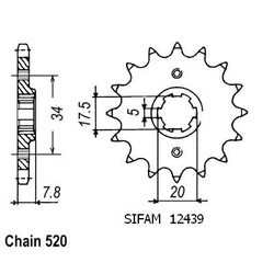 Pignon Quad 50 Kymco Mxer Pignon Quad 50 Kymco Mxer