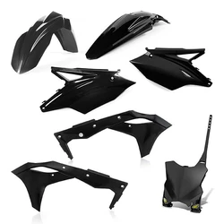 Kit plastique 5 elements KAWASAKI KXF250 18 - Noir Kit plastique 5 elements KAWASAKI KXF250 18 - Noir