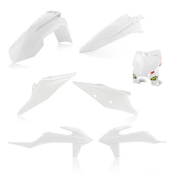 Kit plastique 5 elements KTM SX/SXF 19 - Blanc Kit plastique 5 elements KTM SX/SXF 19 - Blanc