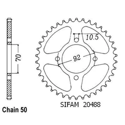 Couronne Z 400 2 Cyl 75-80 Couronne Z 400 2 Cyl 75-80