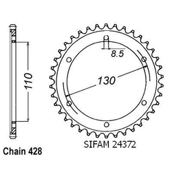 Couronne Tzr 125 R 94-96 Couronne Tzr 125 R 94-96