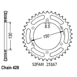 Couronne Xlr 125 R 97-98 Couronne Xlr 125 R 97-98