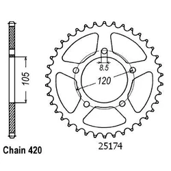 Couronne Yamaha 50 Dtr Sm 2002 Couronne Yamaha 50 Dtr Sm 2002