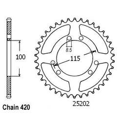 Couronne Gilera 50 Gsm 99- Couronne Gilera 50 Gsm 99-