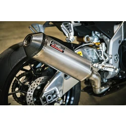 Silencieux Titane RSV4 2009/2010 Slip-on Embout Carbone E13