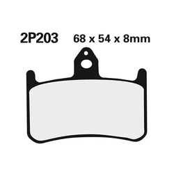 Plaquette de frein Nissin 2P203ST METAL FRITTE Plaquette de frein Nissin 2P203ST METAL FRITTE
