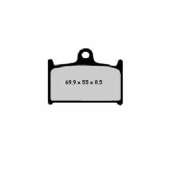 Plaquette de frein Nissin 2P208NS semi-metallique Plaquette de frein Nissin 2P208NS semi-metallique