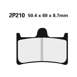 Plaquette de frein Nissin 2P210NS semi-metallique Plaquette de frein Nissin 2P210NS semi-metallique
