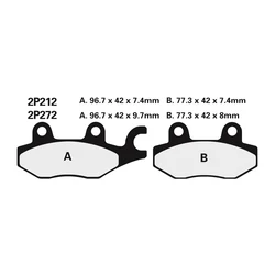 plaquette de frein Nissin 2P212ST MX Sinter plaquette de frein Nissin 2P212ST MX Sinter