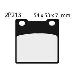 Plaquette de frein Nissin 2P213NS semi-metallique Plaquette de frein Nissin 2P213NS semi-metallique