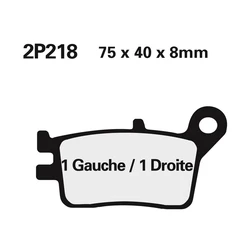 Plaquette de frein Nissin 2P218GS semi-metallique Plaquette de frein Nissin 2P218GS semi-metallique