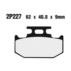 Plaquette de frein Nissin 2P227GS semi-metallique Plaquette de frein Nissin 2P227GS semi-metallique