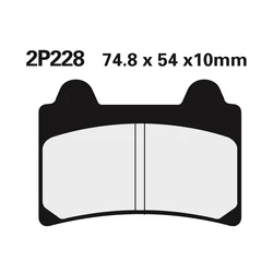 Plaquette de frein Nissin 2P228NS semi-metallique Plaquette de frein Nissin 2P228NS semi-metallique