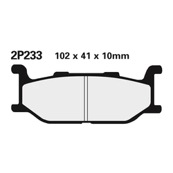 Plaquette de frein Nissin 2P233NS semi-metallique Plaquette de frein Nissin 2P233NS semi-metallique