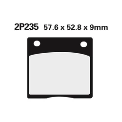 Plaquette de frein Nissin 2P235NS semi-metallique Plaquette de frein Nissin 2P235NS semi-metallique