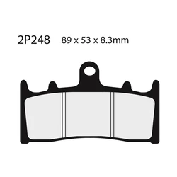 Plaquette de frein Nissin 2P248NS semi-metallique Plaquette de frein Nissin 2P248NS semi-metallique