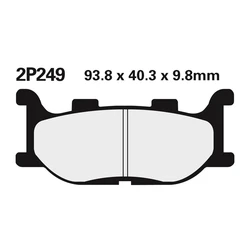 Plaquette de frein Nissin 2P249ST METAL FRITTE Plaquette de frein Nissin 2P249ST METAL FRITTE