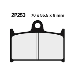Plaquette de frein Nissin 2P253ST METAL FRITTE Plaquette de frein Nissin 2P253ST METAL FRITTE