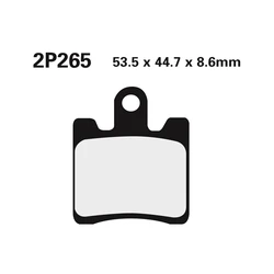 Plaquette de frein Nissin 2P265NS semi-metallique Plaquette de frein Nissin 2P265NS semi-metallique