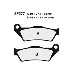 Plaquette de frein Nissin 2P277NS semi-metallique Plaquette de frein Nissin 2P277NS semi-metallique