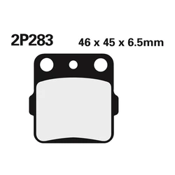 Plaquette de frein Nissin 2P283ST METAL FRITTE Plaquette de frein Nissin 2P283ST METAL FRITTE