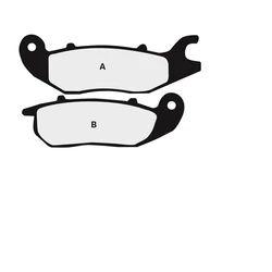 Plaquette de frein Nissin 2P305NS semi-metallique Plaquette de frein Nissin 2P305NS semi-metallique