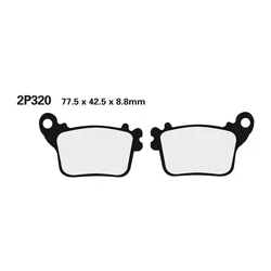 Plaquette de frein Nissin 2P320ST METAL FRITTE Plaquette de frein Nissin 2P320ST METAL FRITTE