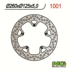 Disque de frein fixe rond NG Ø260xØ125x5mm Disque de frein fixe rond NG Ø260xØ125x5mm
