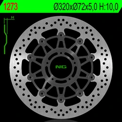 Disque avant rond flottant NG pour Ducati Disque avant rond flottant NG pour Ducati