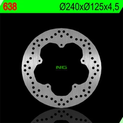 Disque de frein fixe rond NG Ø240xØ125x4,5mm Disque de frein fixe rond NG Ø240xØ125x4,5mm