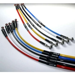 Durite de frein avant VENHILL carbone rouge/raccord inox Honda CRF250R/450R Durite de frein avant VENHILL carbone rouge/raccord inox Honda CRF250R/450R