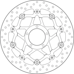 Disque de frein avant Brembo Serie ORO rond flottant Ducati 848 STREETFIGHTER/S Disque de frein avant Brembo Serie ORO rond flottant Ducati 848 STREETFIGHTER/S