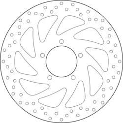 Disque de frein avant Brembo Serie Oro rond fixe type 68B407L3 Disque de frein avant Brembo Serie Oro rond fixe type 68B407L3