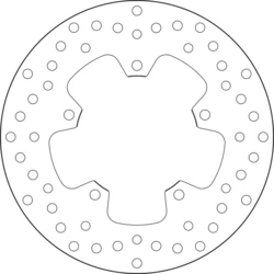 Disque de frein arrière Brembo Serie Oro rond fixe type 68B407M8 Disque de frein arrière Brembo Serie Oro rond fixe type 68B407M8