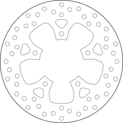 Disque de frein arrière Brembo Serie Oro rond fixe type 68B407K5 Disque de frein arrière Brembo Serie Oro rond fixe type 68B407K5