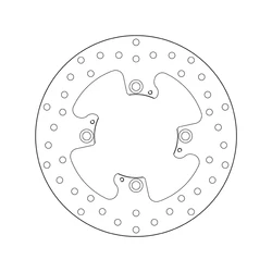 Disque de frein arrière BREMBO Serie Oro rond fixe type 68.B407.N6 Triumph Tiger 800 Disque de frein arrière BREMBO Serie Oro rond fixe type 68.B407.N6 Triumph Tiger 800