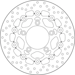 Disque avant BREMBO 78B40897 400 XCITING 12-17 / AK 550 17 semi FLOTTANT Disque avant BREMBO 78B40897 400 XCITING 12-17 / AK 550 17 semi FLOTTANT