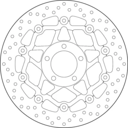 Disque avant BREMBO 78B408A0 GS500F 04-07 / GSX1200 INAZUMA 99-02 semi FLOTTANT Disque avant BREMBO 78B408A0 GS500F 04-07 / GSX1200 INAZUMA 99-02 semi FLOTTANT
