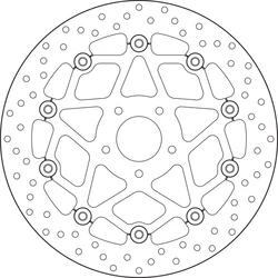 Disque avant BREMBO 78B408B0 690 DUKE R 16-17 semi FLOTTANT Disque avant BREMBO 78B408B0 690 DUKE R 16-17 semi FLOTTANT